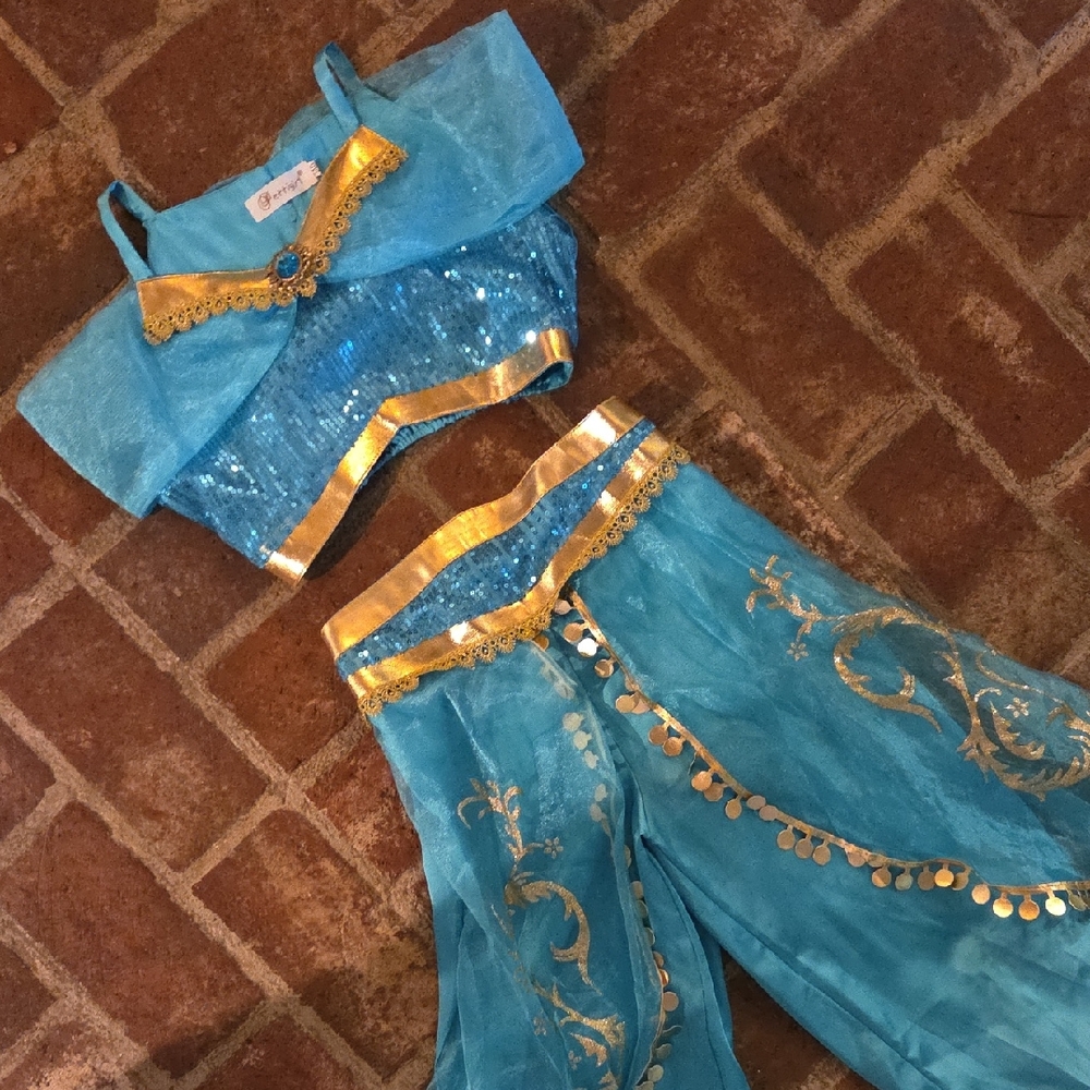 Kids Princess Jasmine 2pc Costume 8-10